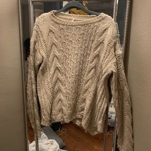 Stitched/Knitted Tan Sweater